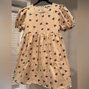 English factory size small heart dress